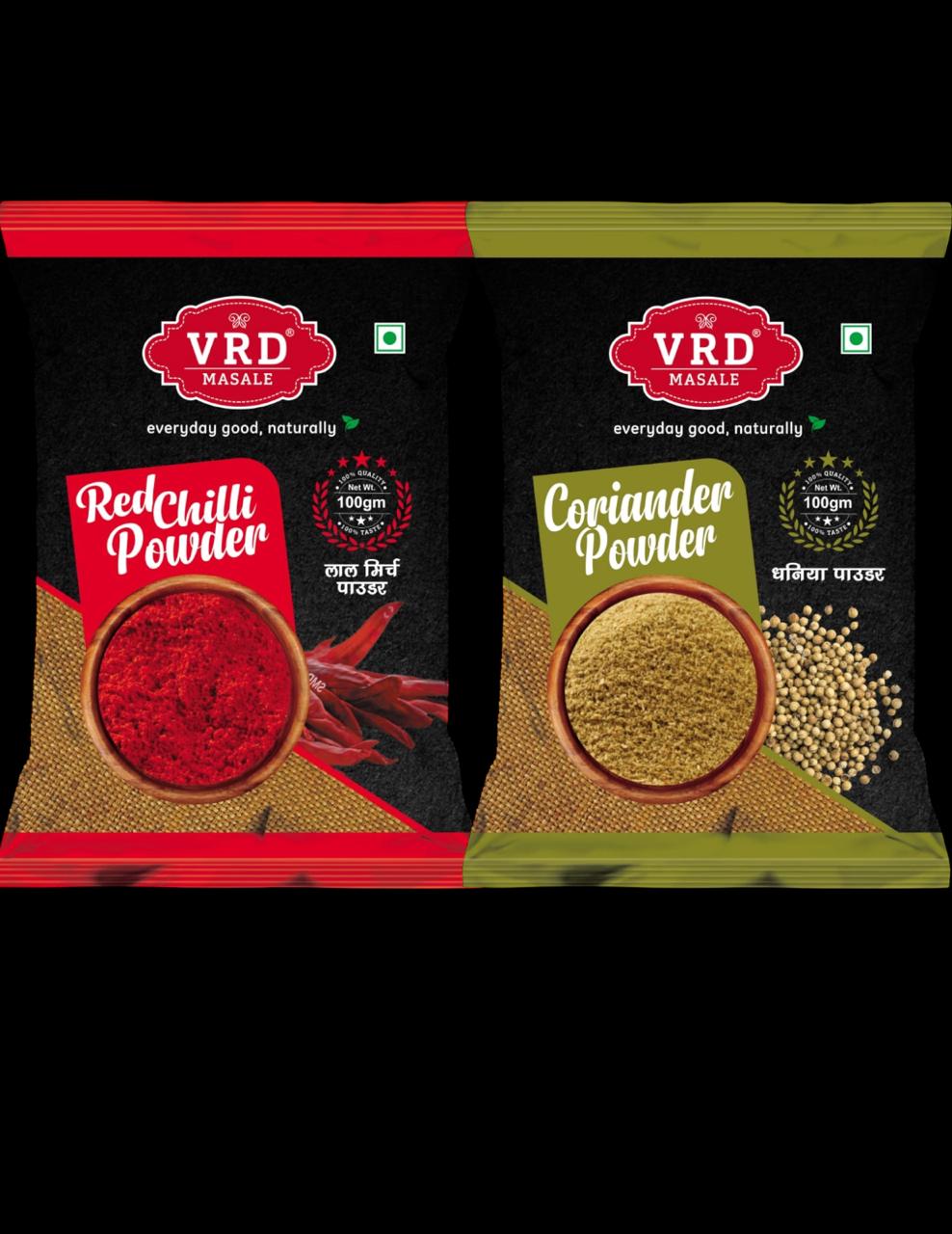 COMBO Red Chili Powder 100 GMs & Coriander Powder 100GMs